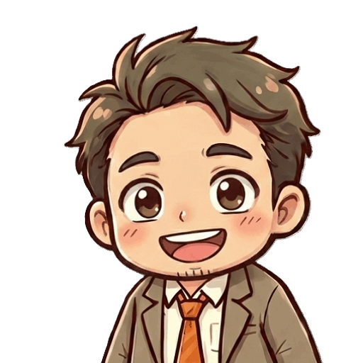 アキ部長（笑顔）